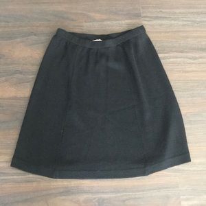 St John Collection Black Knit Skirt